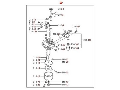 Carburateur pour moteur Robin / Subaru (2776230620)