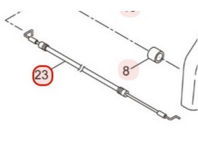 Câble d'accélérateur pour tronçonneuse Maruyama (285558)