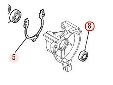 Joint spi de vilebrequin pour moteur Mitsubishi (KW21021AA)