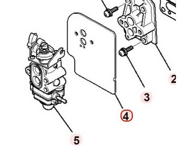 Joint d'admission pour moteur Mitsubishi (KW39134AA)