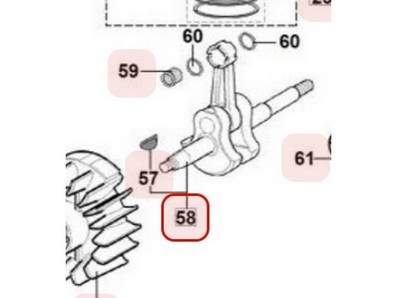 Vilebrequin pour tronçonneuse Maruyama (M035783)