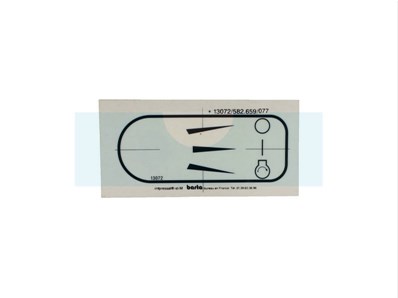 Etiquette de mise en route moteur pour Etesia (13072)