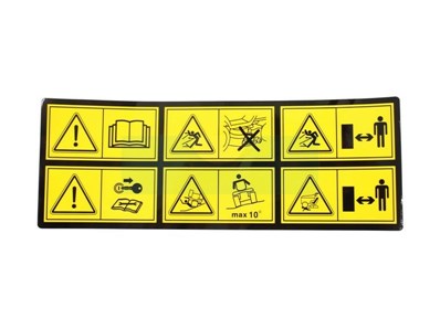 Étiquette de sécurité 6 pictogrammes pour Stiga (1143623651)