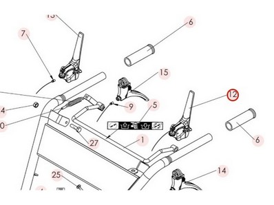 Manette d'arret moteur pour tondeuse débroussailleuse Sarp (0307010043)