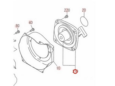 Lanceur pour moteur Robin / Subaru (2775030120)