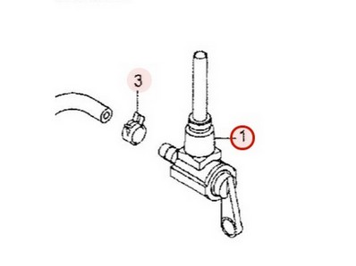 Robinet d'essence pour moteur Kawasaki (510232167)