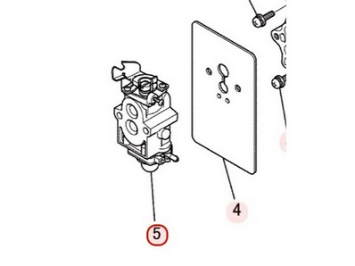 Carburateur pour moteur Mitsubishi (KK22079BA)