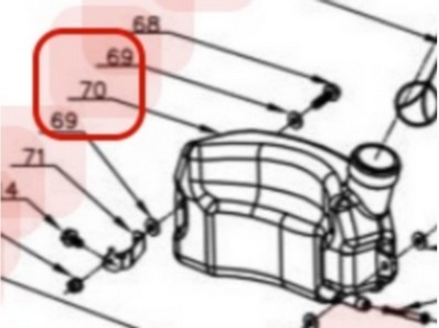 Réservoir pour moteur Y173V (chinois) (TY38D0000000)