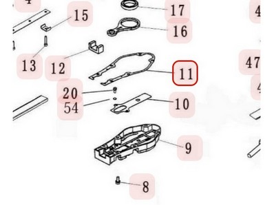 Joint de boitier de transmission pour taille haie Sarp (YP02070010105)