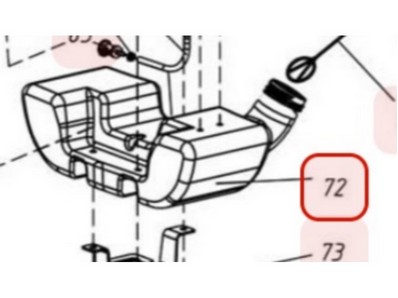 Réservoir pour débroussailleuse Sarp (YP70050030004)