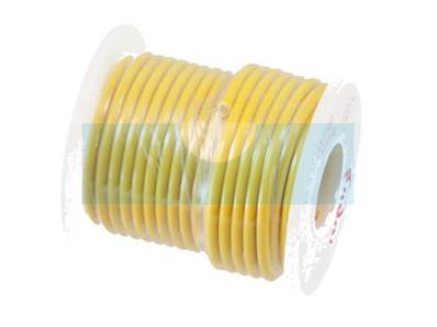 Rouleau de fil électrique jaune