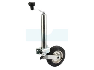 Roue jockey 200mm avec bride pour remorque