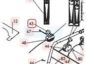 Manette de variateur pour tondeuse débroussailleuse Sarp (0307020008)