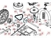 Pignon de transmission pour tondeuse Sarp (0306050039)