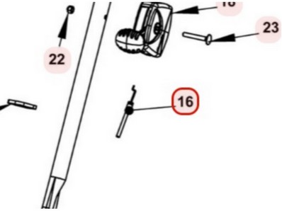 Câble d'accélérateur pour scarificateur Sarp (0002020089)