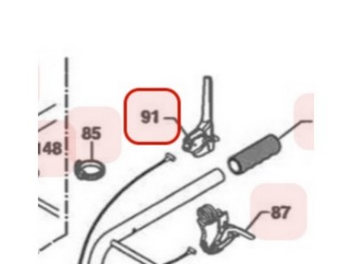 Levier inverseur de vitesse pour motobineuse Sarp (0307010039)