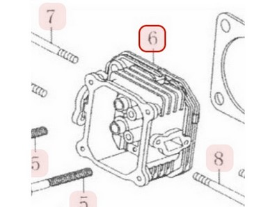 Culasse pour moteur Loncin (1200802790001)