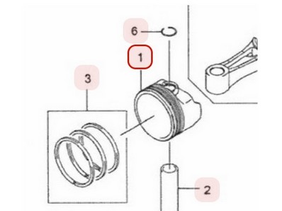 Piston pour moteur Kawasaki (130012175)