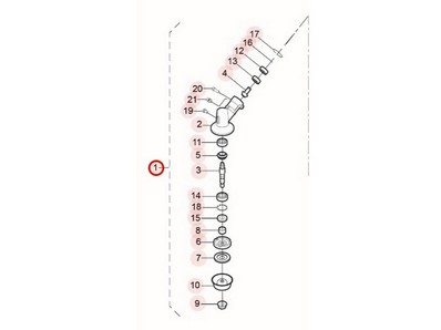 Renvoi d'angle pour débroussailleuse Kaaz (7100831908)