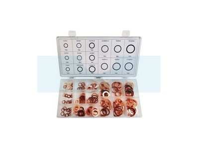 Assortiment / coffret de 150 joint cuivres aux nomes DIN7603A