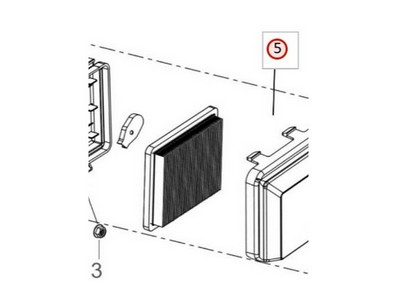 Filtre à air pour moteur Loncin / Rato (0001010013)