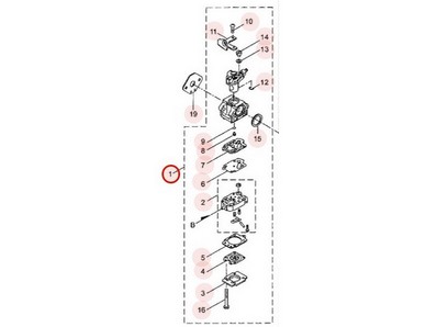 Carburateur pour débroussailleuse Maruyama (287021)