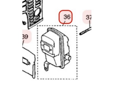 Pot d'échappement pour moteur Zenoah (470015110)