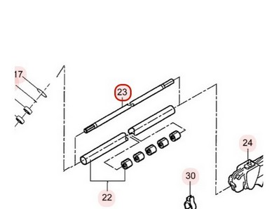 Arbre de transmission pour débroussailleuse Kaaz (64011231)