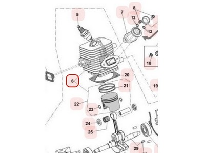 Kit cylindre piston pour tronçonneuse Maruyama (M036610)