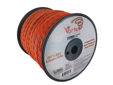 Fil nylon copolymère vortex Alu orange 3,3mm / 109m
