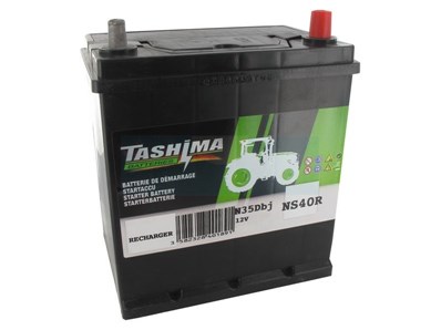 Batterie plomb Tashima Pb Ca/Ca, sans entretien, pour tondeuse autoportée 12V, 35Ah (NS40R)