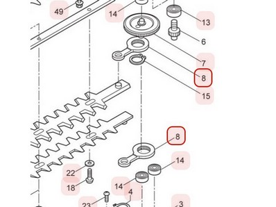 Biellette de transmission pour taille haie Maruyama (271225)