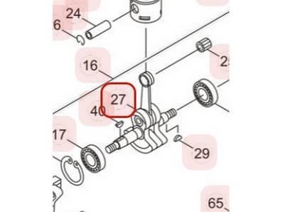 Vilebrequin pour souffleur Maruyama (276123)