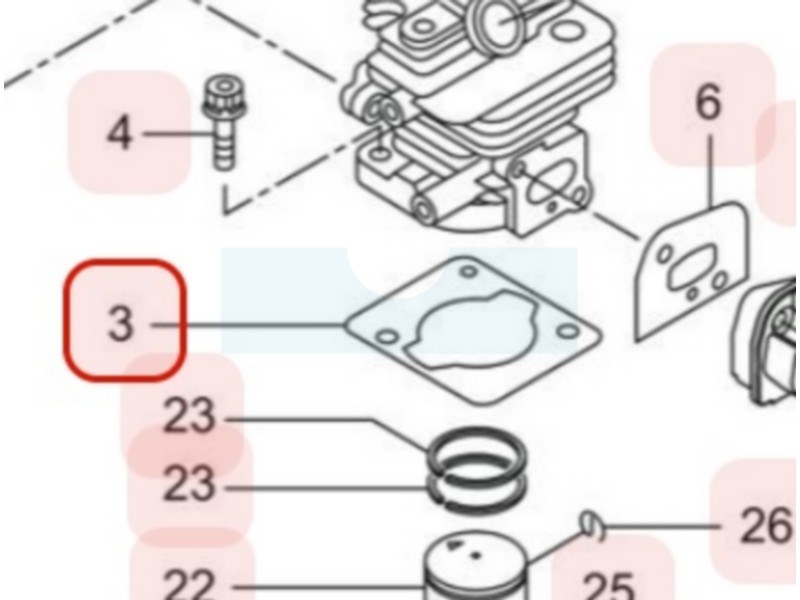 Joint De Carter Pour Taille-haie Shindaiwa (V110000130) DH230