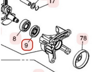 Joint spi coté embrayage pour moteur Zenoah (T160021210)