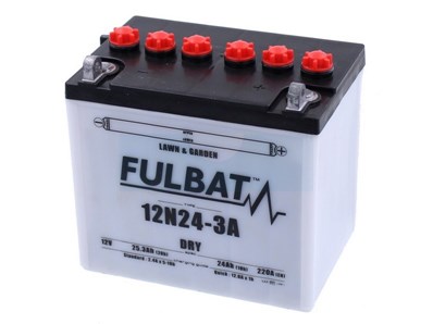Batterie tracteur tondeuse Fulbat 12V 24Ah (12N24-3A)