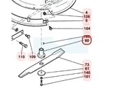 Support de lame pour tondeuse Sarp (0302030008)