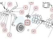 Palier de rotor pour scarificateur Sarp (100171 )