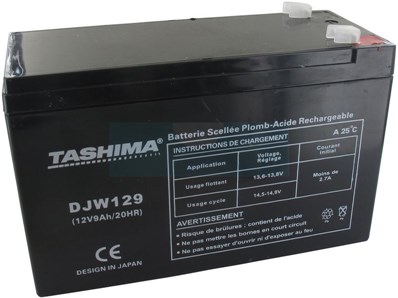 Batterie Tashima gel/agm 12V, 9 Ah (118120010/0)