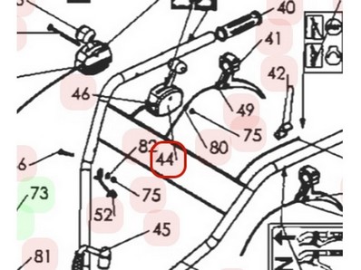 Manette d'accélérateur pour tondeuse débroussailleuse Sarp (0307020009)