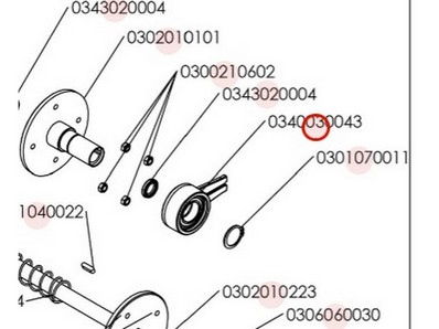 Fourchette de transmission pour tondeuse débroussailleuse Roques & Lecoeur (0340030043)