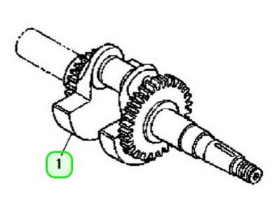 Vilebrequin pour moteur Honda (13310YB4010)