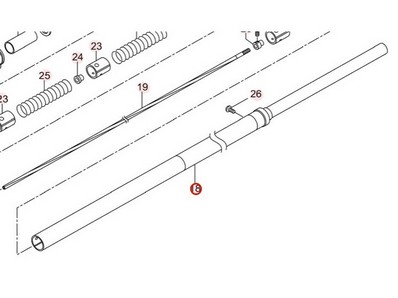 Tube de transmission pour perche élagueuse Maruyama (237574)