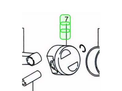 Piston pour moteur Robin / Subaru (27723401J3)