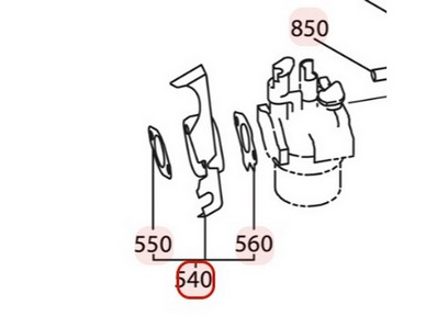 Isolant thermique pour moteur Robin / Subaru (27732903J0)