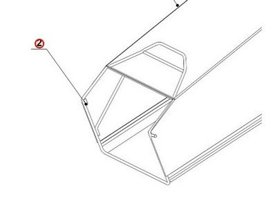 Armature de bac (panier) pour tondeuse Weibang (5020602010S22)