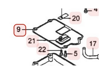 Joint de carter pour moteur Robin / Subaru (5936500400)