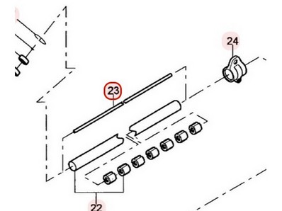 Arbre de transmission pour débroussailleuse Kaaz (64011229)