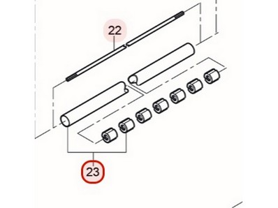 Tube (vide) pour débroussailleuse Kaaz (71130225)