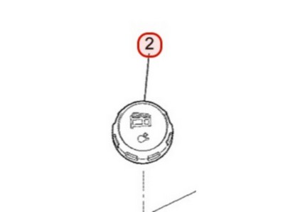 Bouchon d'éssence pour moteur Mitsubishi (KF05023AA)